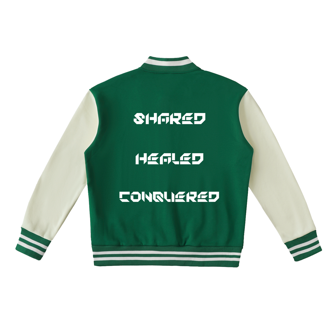 Two-Tone Fleeced Varsity Jacket