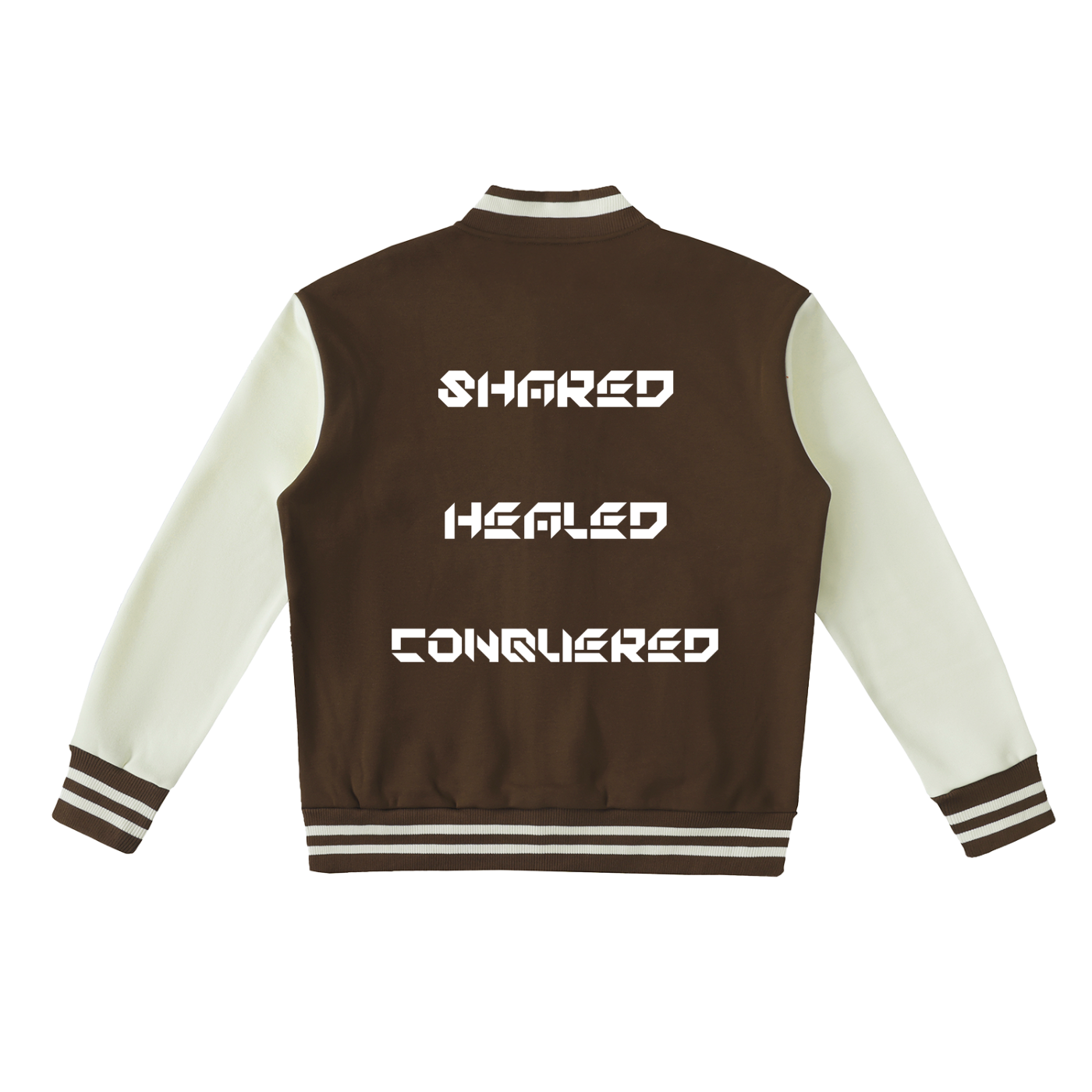 Two-Tone Fleeced Varsity Jacket