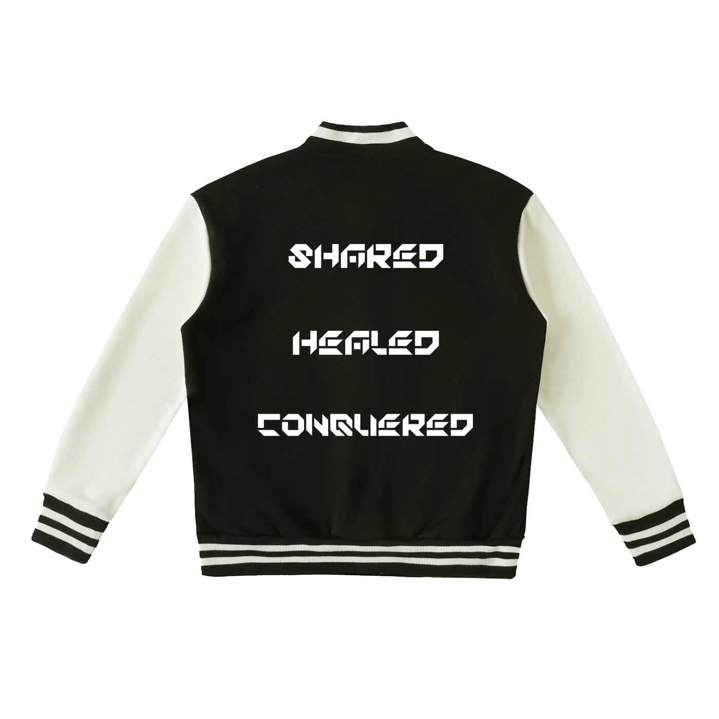 Two-Tone Fleeced Varsity Jacket